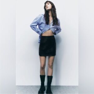 Zara Leather Skirt